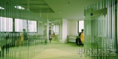 超凡脫俗的玻璃辦公室田園風(fēng)格公裝