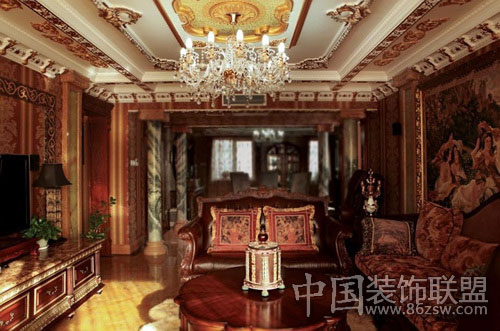 歐式客廳裝修圖片