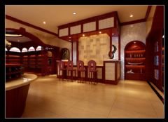 400平米酒莊會所混搭風(fēng)格展廳