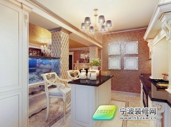 歐式廚房裝修圖片