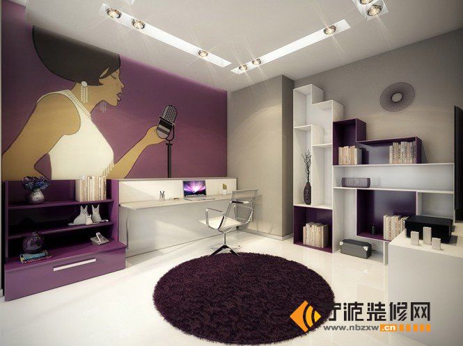 現(xiàn)代書房裝修圖片