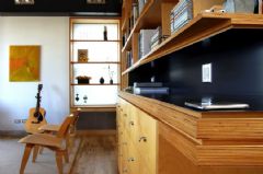 開放式loft公寓混搭書房裝修圖片