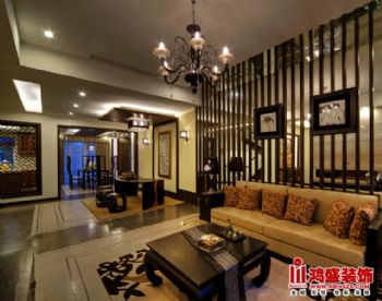 自建別墅11中式客廳裝修圖片