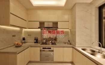 蔚藍(lán)水岸簡(jiǎn)約廚房裝修圖片