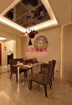 蔚藍(lán)水岸簡(jiǎn)約餐廳裝修圖片
