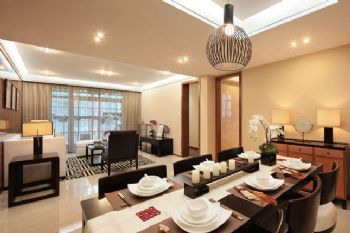 中式風(fēng)格三居室裝修案例欣賞中式風(fēng)格餐廳