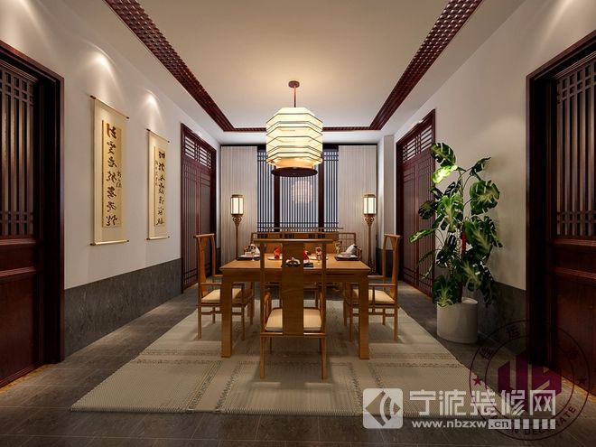 中式餐廳裝修圖片