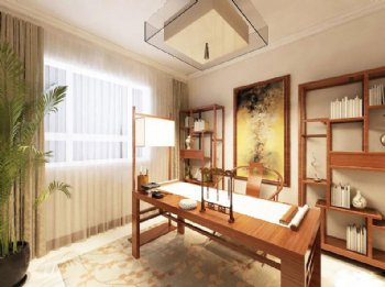 榮安香園新中式 三室兩廳清潤(rùn)裝修中式風(fēng)格